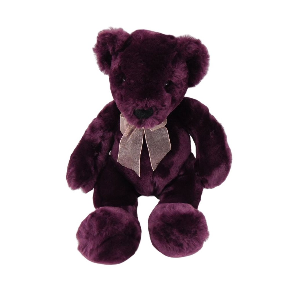 Fiesta Burgundy Sitting Bear Plush 10.5" Stuffed Animal